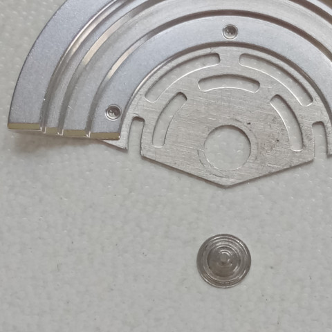Rolex caliber 3135 rotor and new rotor pin